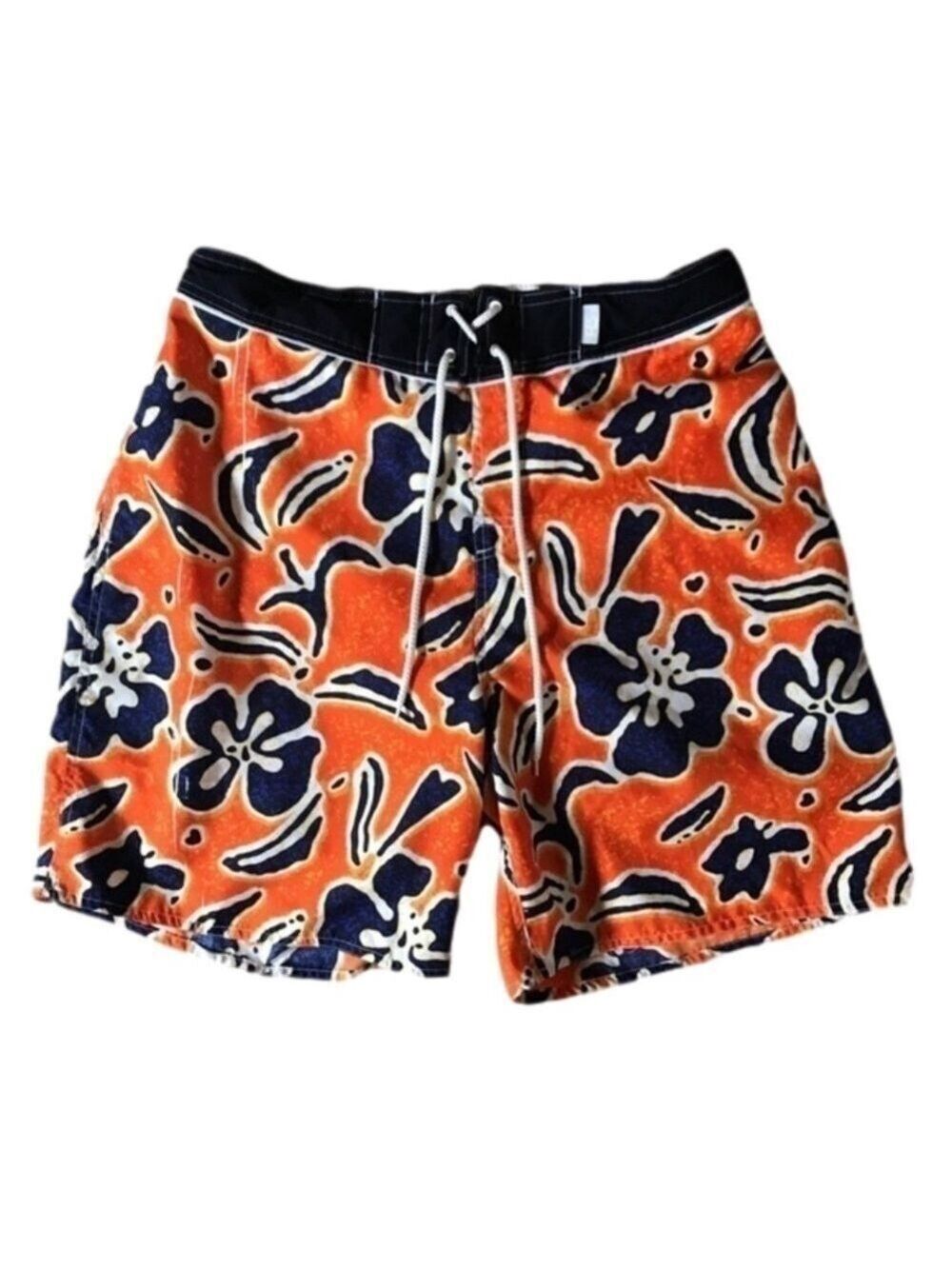 Surf Gear hibiscus floral print board shorts swim trunks men’s size large